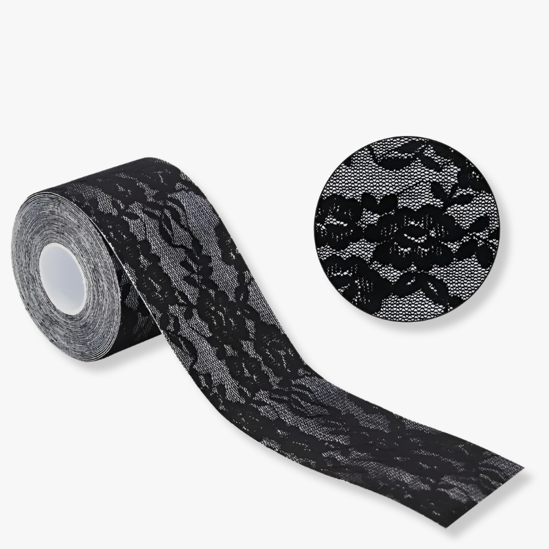 Boob Tape en dentelle - Noir / 5cmX5m