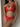 Ensemble lingerie dentelle florale rouge - Soutien-gorge