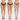 Pack de 3 collants résille beige Mailles fines moyennes