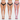 Pack de 3 collants résille rose corail - Mailles fines