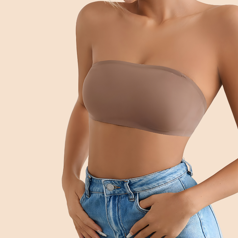 Soutien-gorge bandeau invisible - Taupe / S