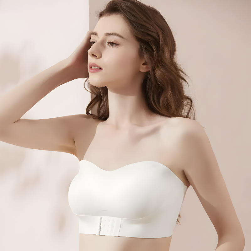 Soutien-gorge bandeau push up - Blanc / 70ABC