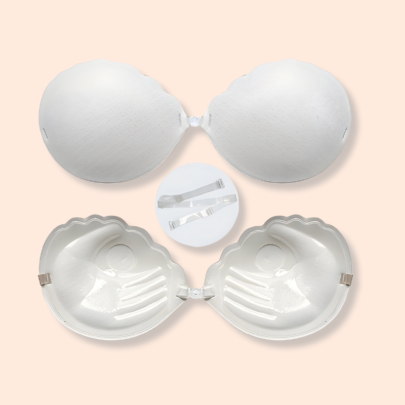 Soutien-gorge coque adhésive en silicone - Blanc / 80A-85B