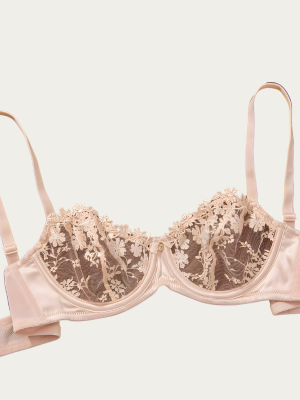 Soutien-Gorge dentelle romantique avec armatures - Rose