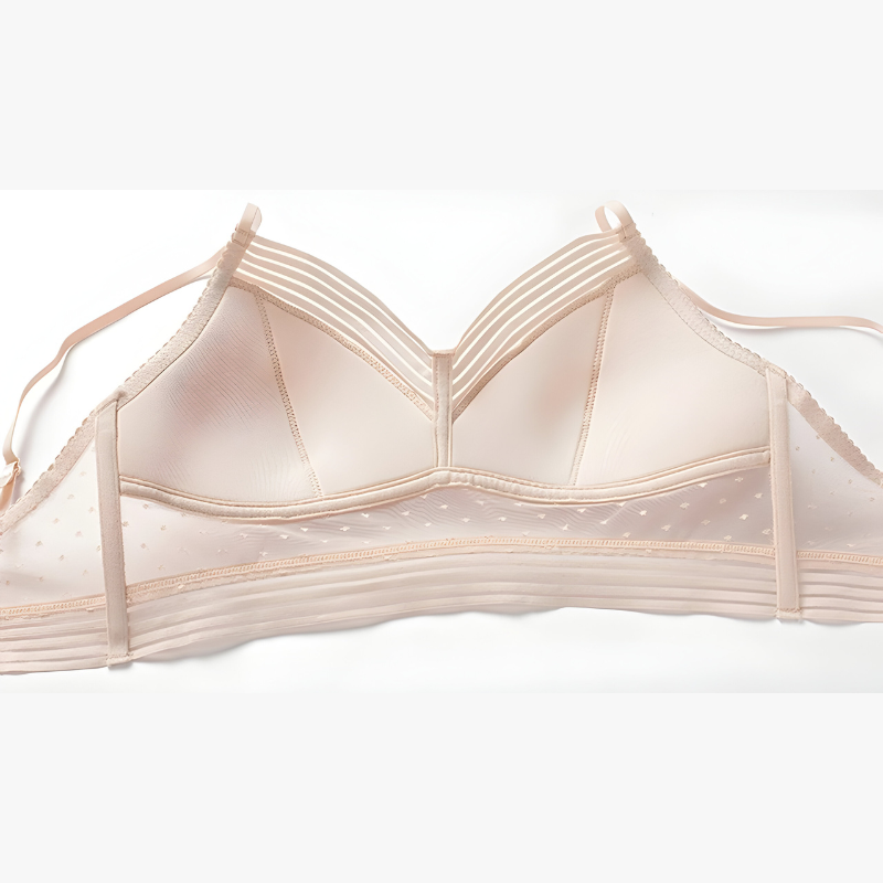 Soutien-gorge dos nu transparent à motifs