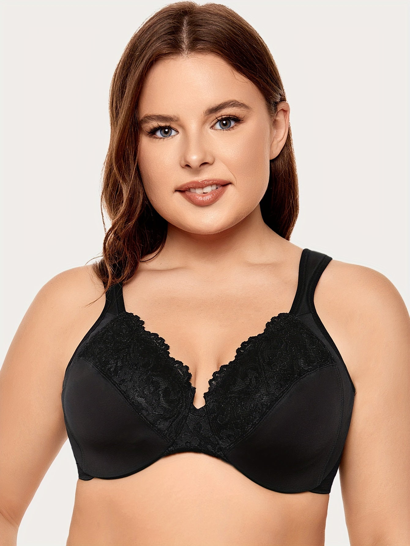 Soutien-gorge grande taille maintien optimal - Noir / 80E