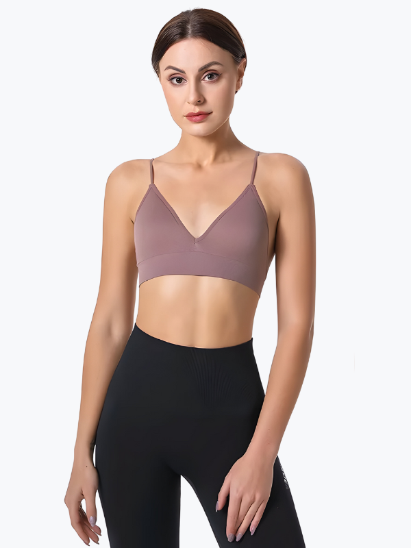 Soutien-gorge sans armature sport - Violet / S