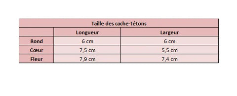 taille cache tetons